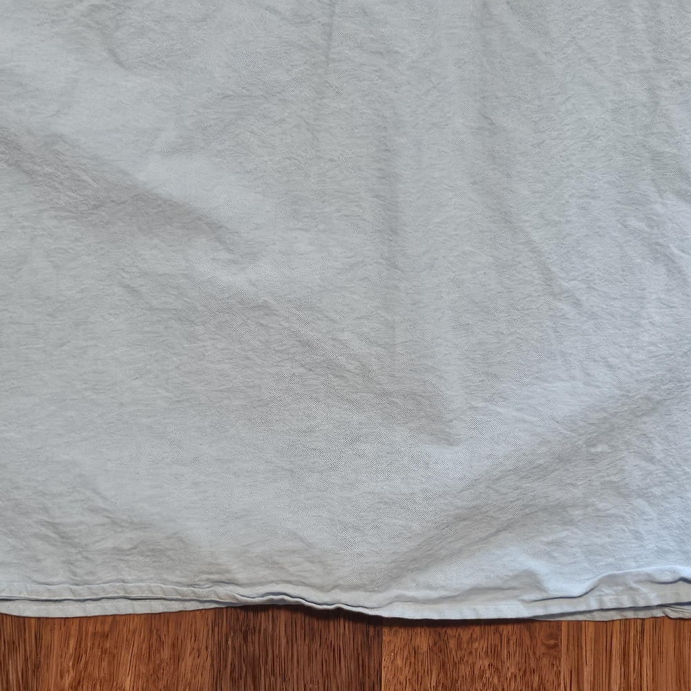 DANIEL CREMIEUX mens Short Sleeve Button Dress Shirt Size LARGE COLOR BLUE LL11 - Picture 12 of 16